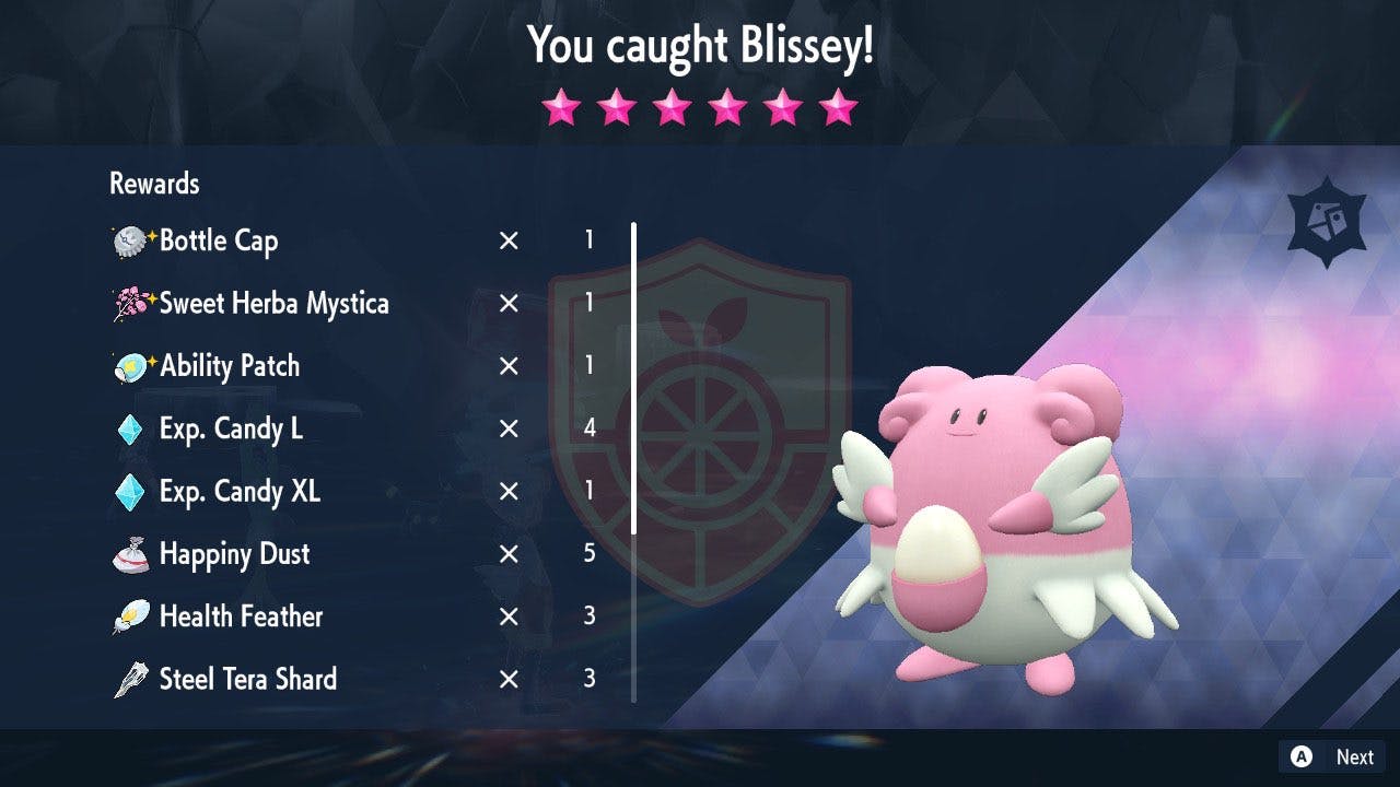Guaranteed Ability Patch + Sweet Herba 6 Star Blissey Den! Banner Image